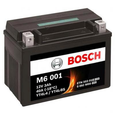 Bosch M6 AGM 0092M60010 Motorakkumultor YTX4L-BS, J+
