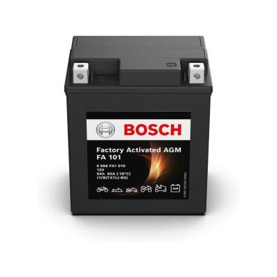 Bosch FA101 (M6 006, YTX7L-4, YTX7L-BS)gyrilag aktivlt AGM motorakkumultor, 12V 6Ah 100A